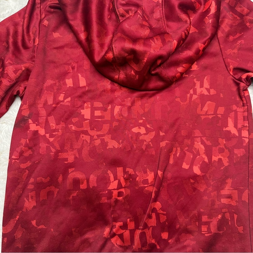 Under Armour Hoodie Pullover Red Size Small - Picture 14 of 16